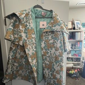 NWT Buru Aqua and Gold Coat and dress